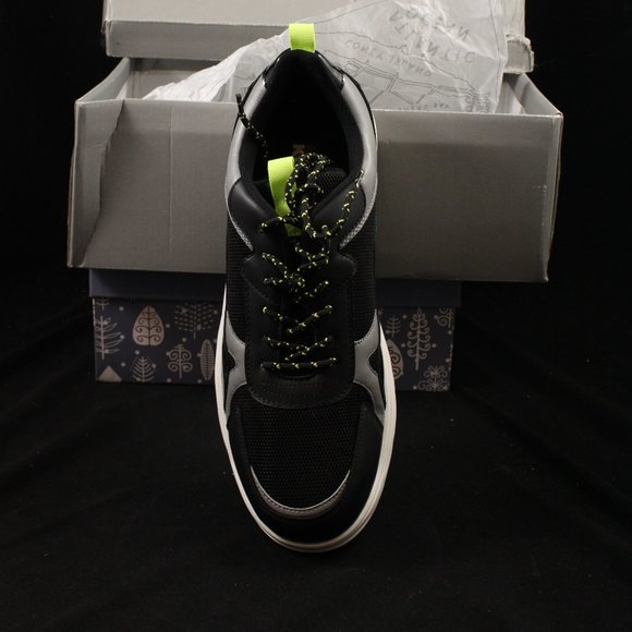 KINGSIDE Geoffrey Lace Up Round Toe Sneaker Shoes black/grey Men Size 12 M - Picture 7 of 12